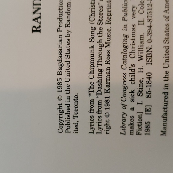 1985, A Chipmunk Christmas (Alvin and the Chipmunks) Book - Picture 4 of 13